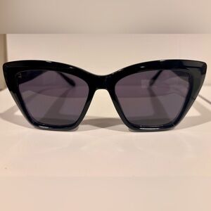 Wicked x Foster Grant Black Cat-Eye Sunglasses